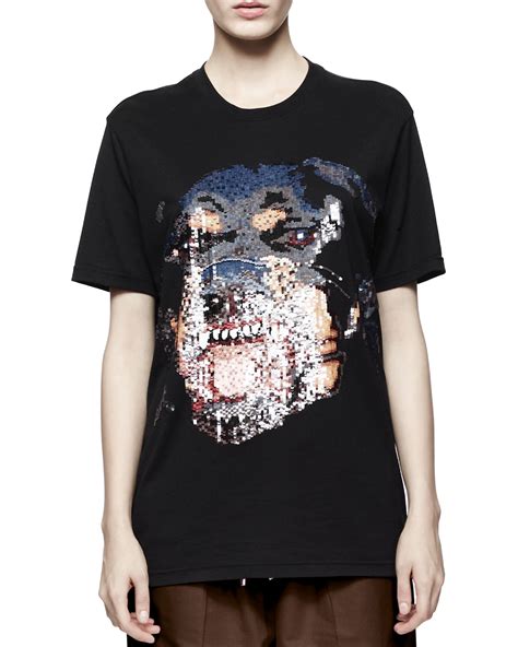 givenchy rottweiler shirt womens|Givenchy rottweiler graphic shirt.